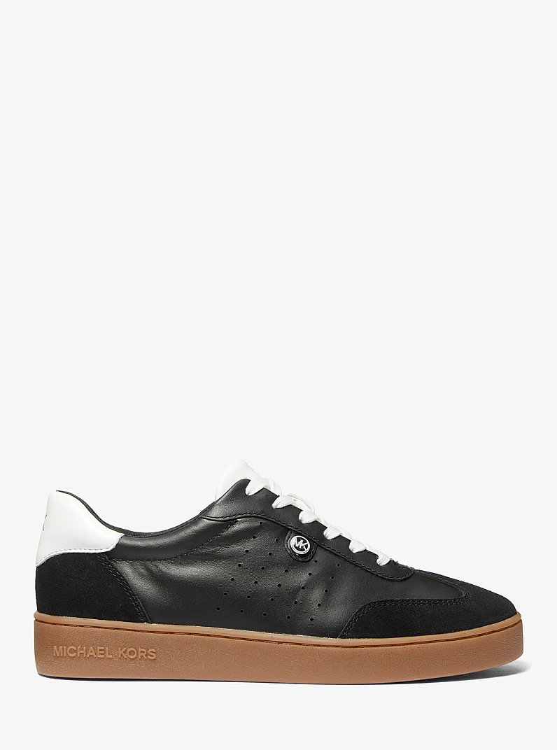 Scotty Leather Sneaker in BLACK | Michael Kors