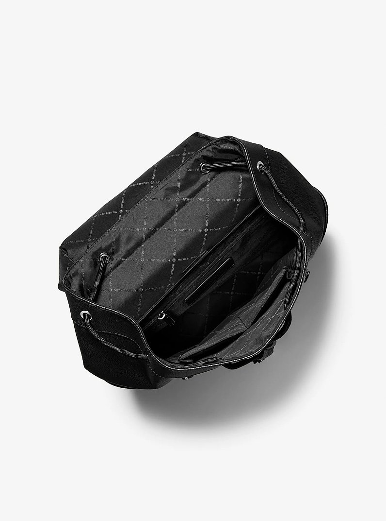 Sac &agrave; dos aviateur Hudson &agrave; logo Signature in NOIR | Michael Kors