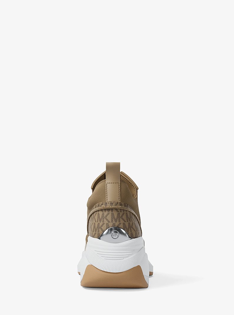 Zuma Leather Trainer in HUSK | Michael Kors