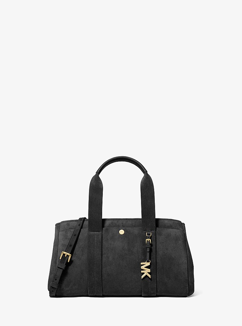 Henkeltasche Romee Small aus Wildleder in SCHWARZ | Michael Kors