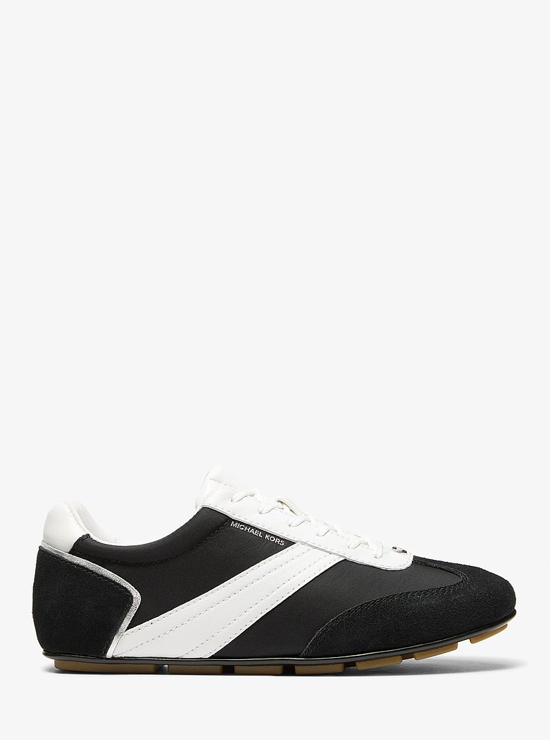 Susie Mixed-Media Sneaker in BLACK | Michael Kors