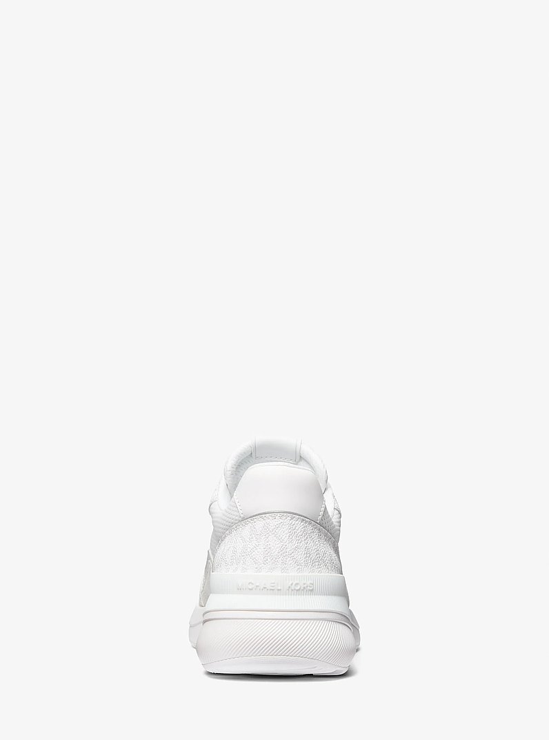 Trevor Mixed-Media Trainer in BRIGHT WHT | Michael Kors