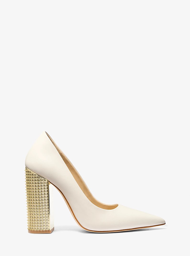 Maxine Leather Pump in LT CREAM | Michael Kors