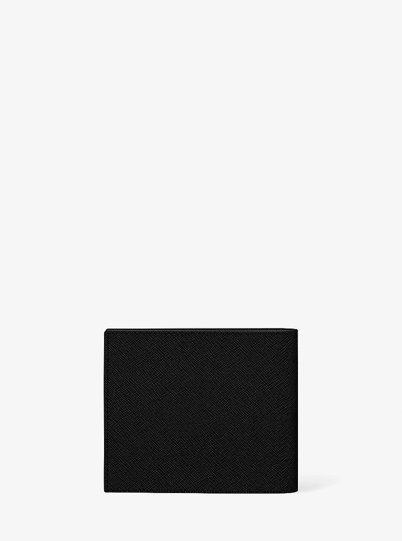 Cooper Saffiano Leather Billfold Wallet With Passcase in BLACK | Michael Kors