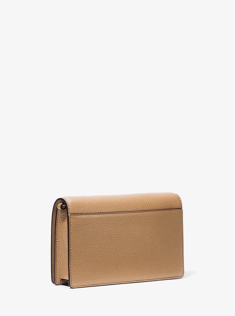 Jet Set Medium Pebbled Leather Crossbody Bag in HUSK | Michael Kors