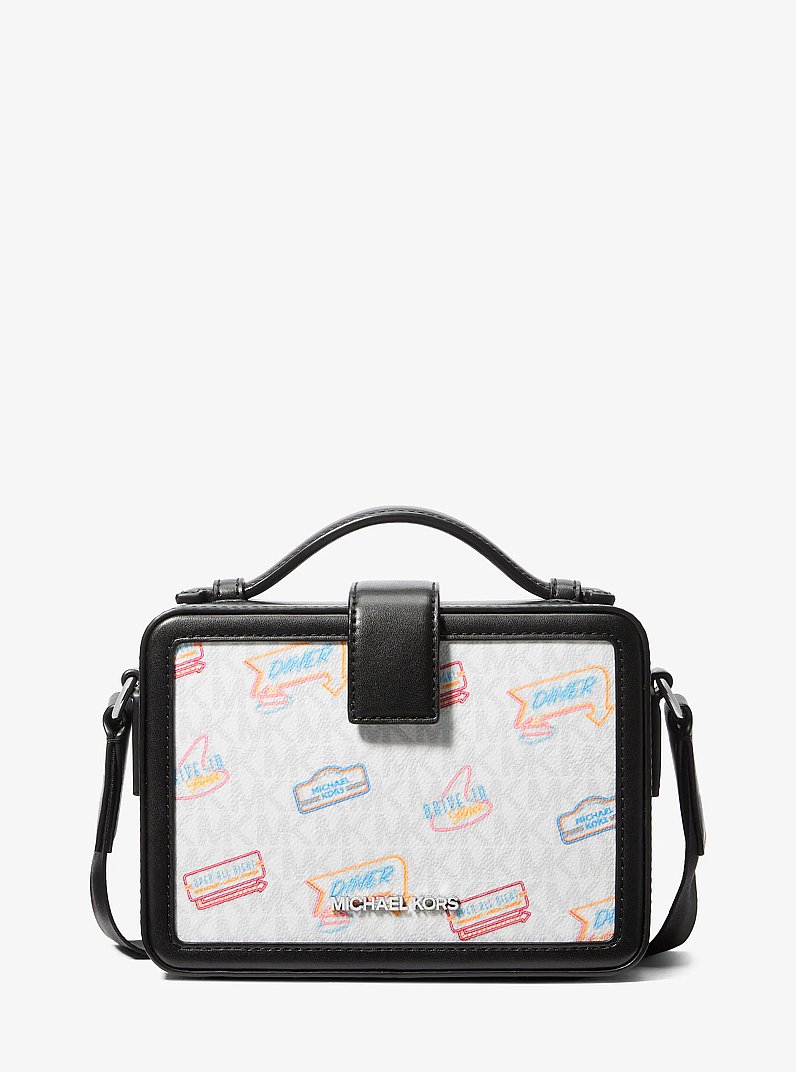 Cooper Embellished Signature Logo Crossbody Bag in BLACK - Sale