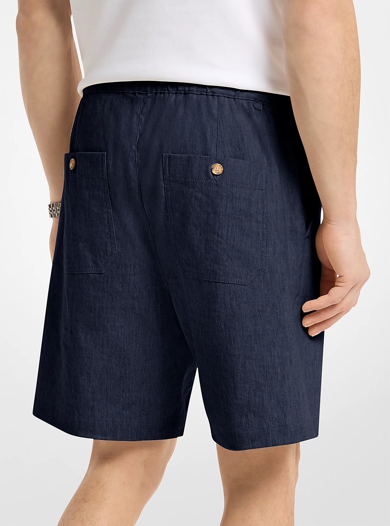 Shorts aus Leinenmischung in MIDNIGHT | Michael Kors