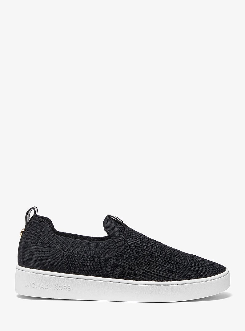 Juno Stretch Knit Slip-On Sneaker in BLACK | Michael Kors