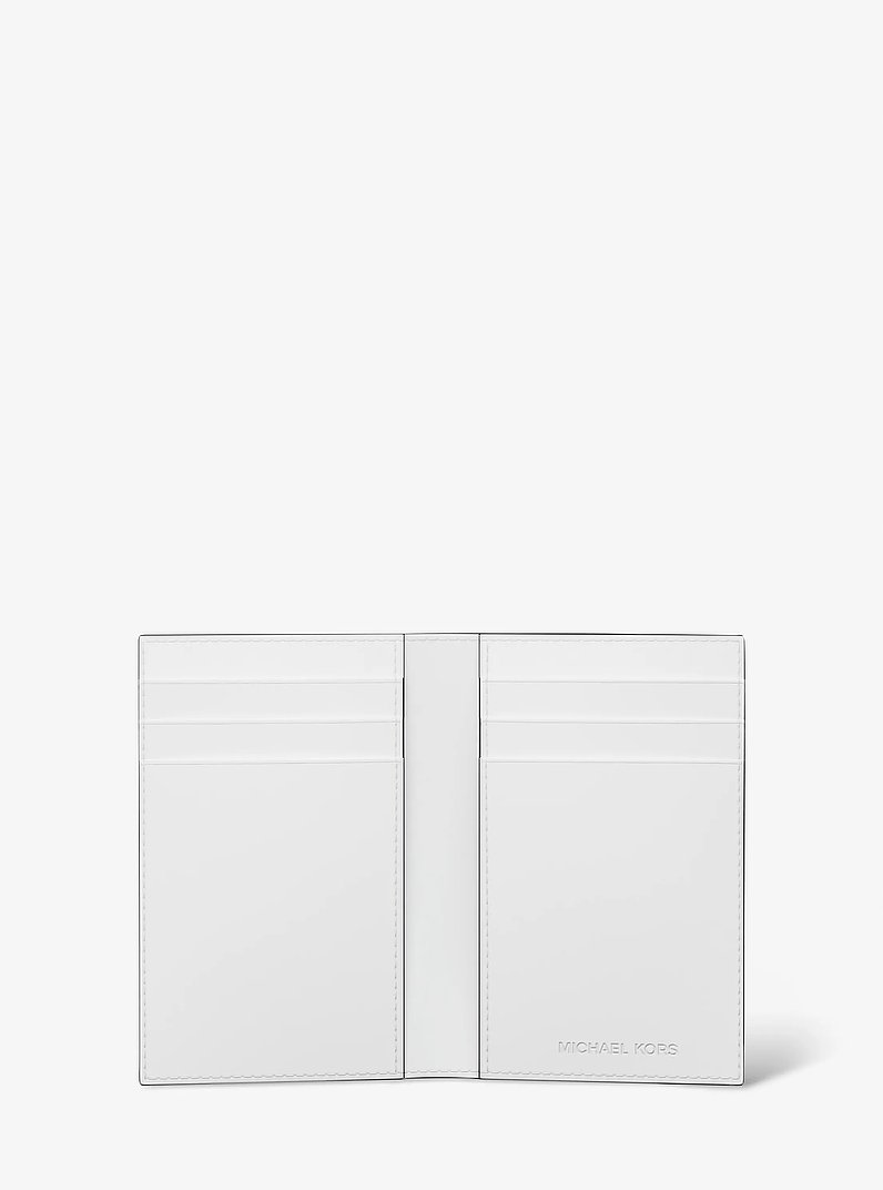 Cooper Saffiano Leather Bi-Fold Wallet in BRIGHT WHT | Michael Kors