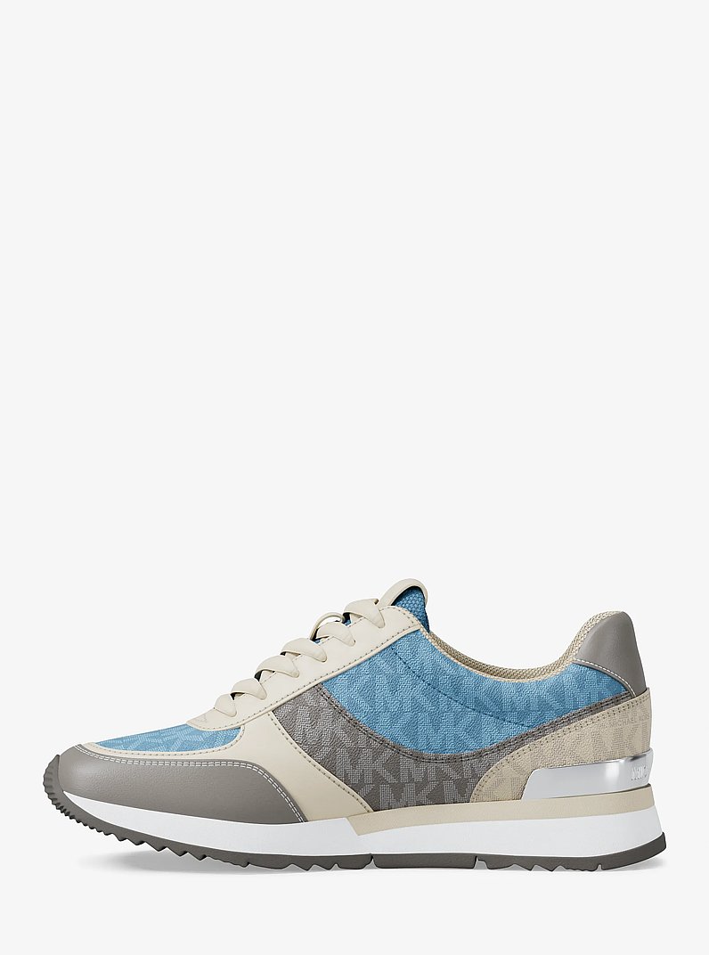 Andi Mixed-Media Trainer in LIGHT SKY | Michael Kors