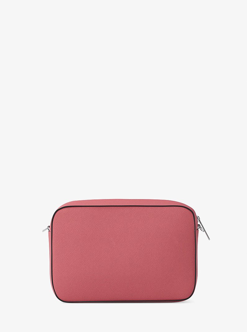 Jet Set Large Saffiano Leather Crossbody Bag in HIBISCUS - Sale