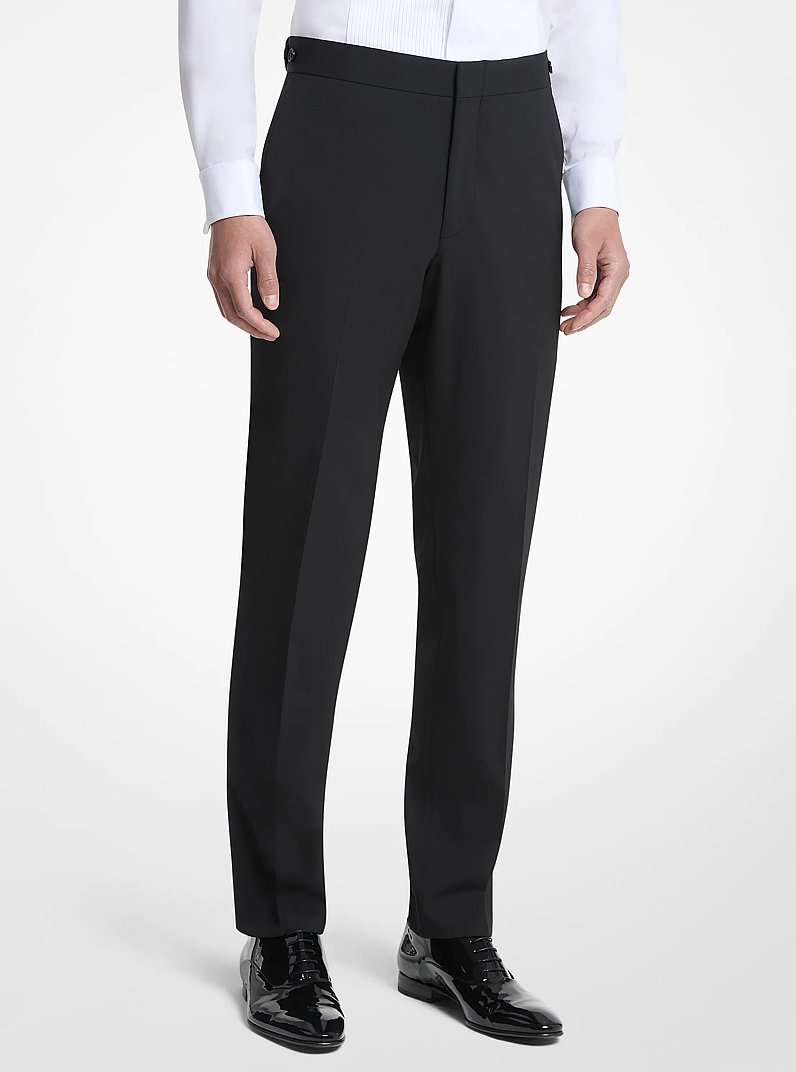 Slim-Fit Tuxedo Pants in BLACK | Michael Kors