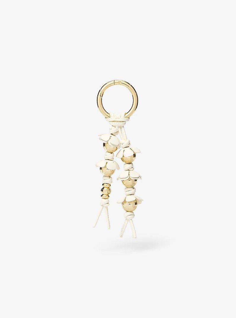 Embellished Floral Bag Charm
