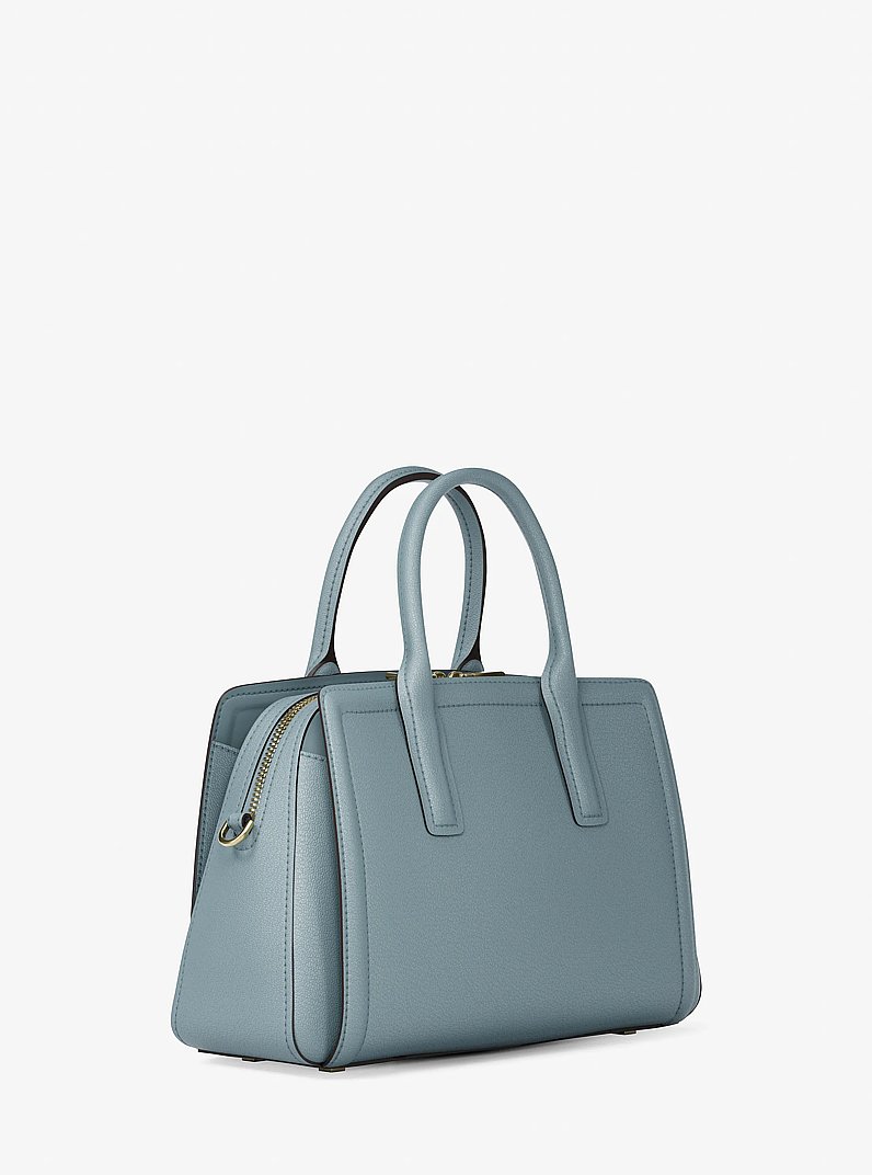 Laila Medium Leather Satchel in CHAMBRAY | Michael Kors