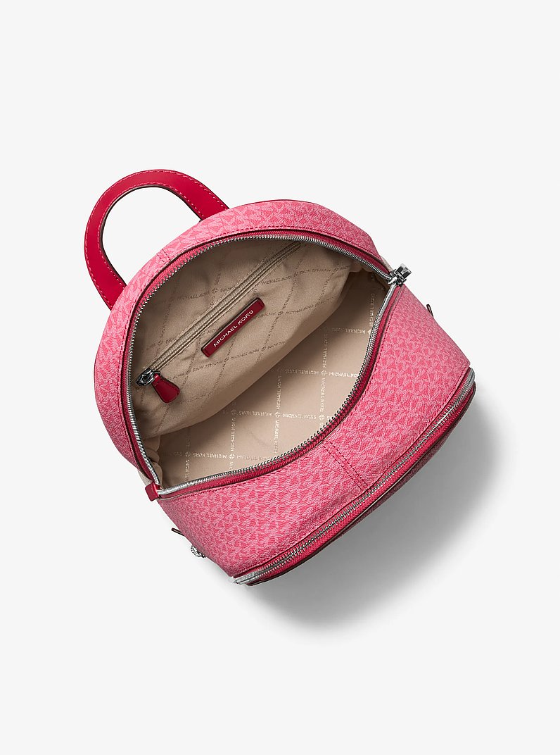 Mochila Rhea mediana de bloques de color con logotipo de la marca in [3471] | Michael Kors
