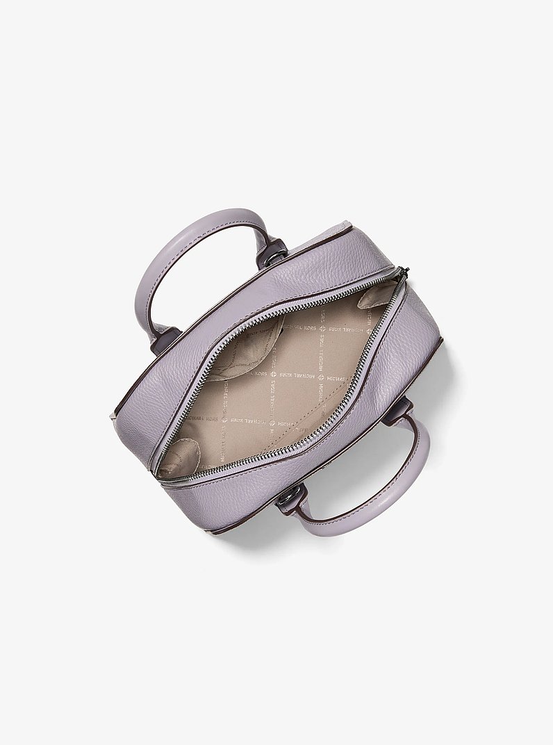 Ashton Small Signature Logo Messenger Bag in LILAC | Michael Kors