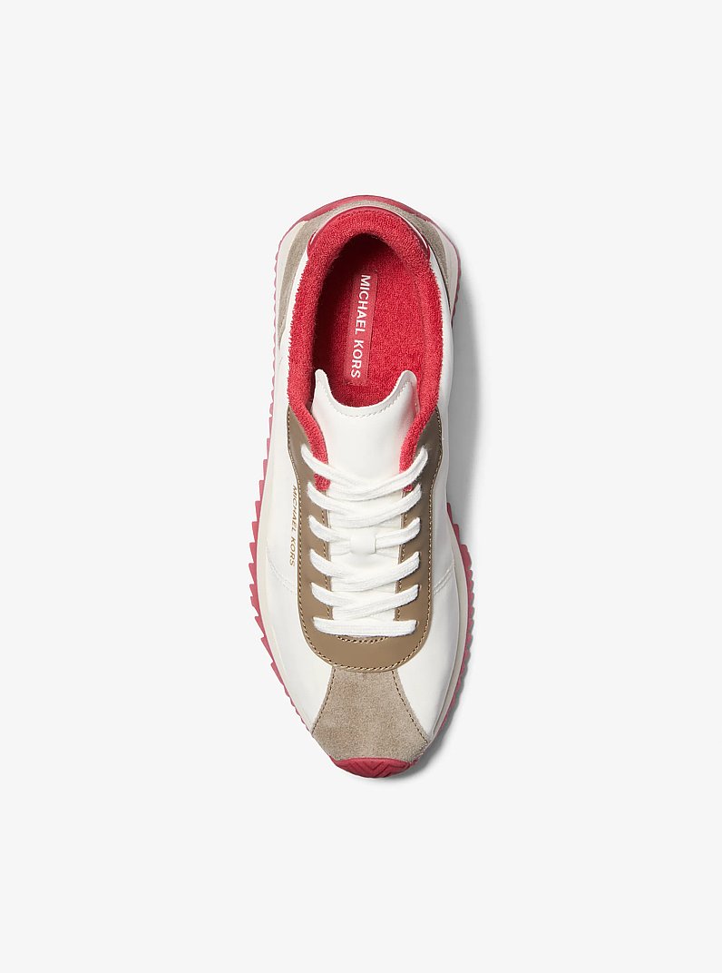 Rhodes Mixed-Media Trainer in OPTIC WHITE | Michael Kors