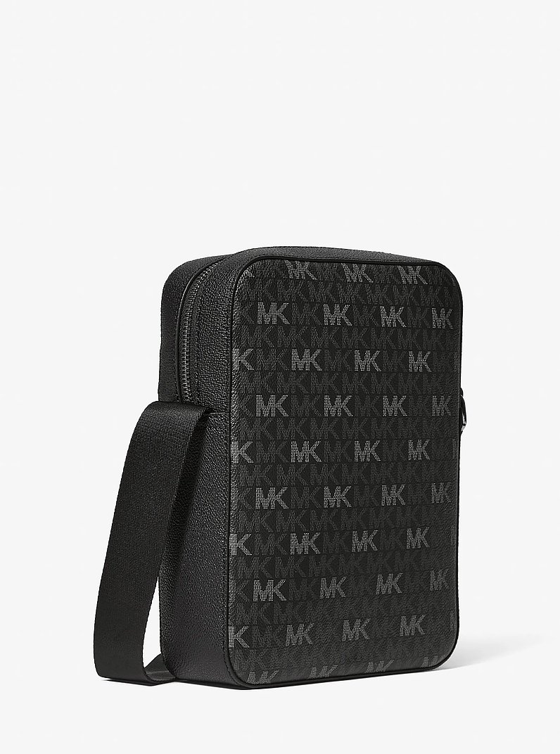 Cooper Signature Logo Flight Bag in BLACK | Michael Kors