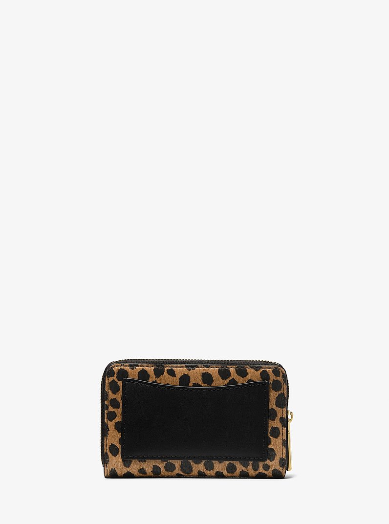 Cartera Jet Set peque&ntilde;a de pelo de becerro con estampado de guepardo in HUSK MULTI | Michael Kors
