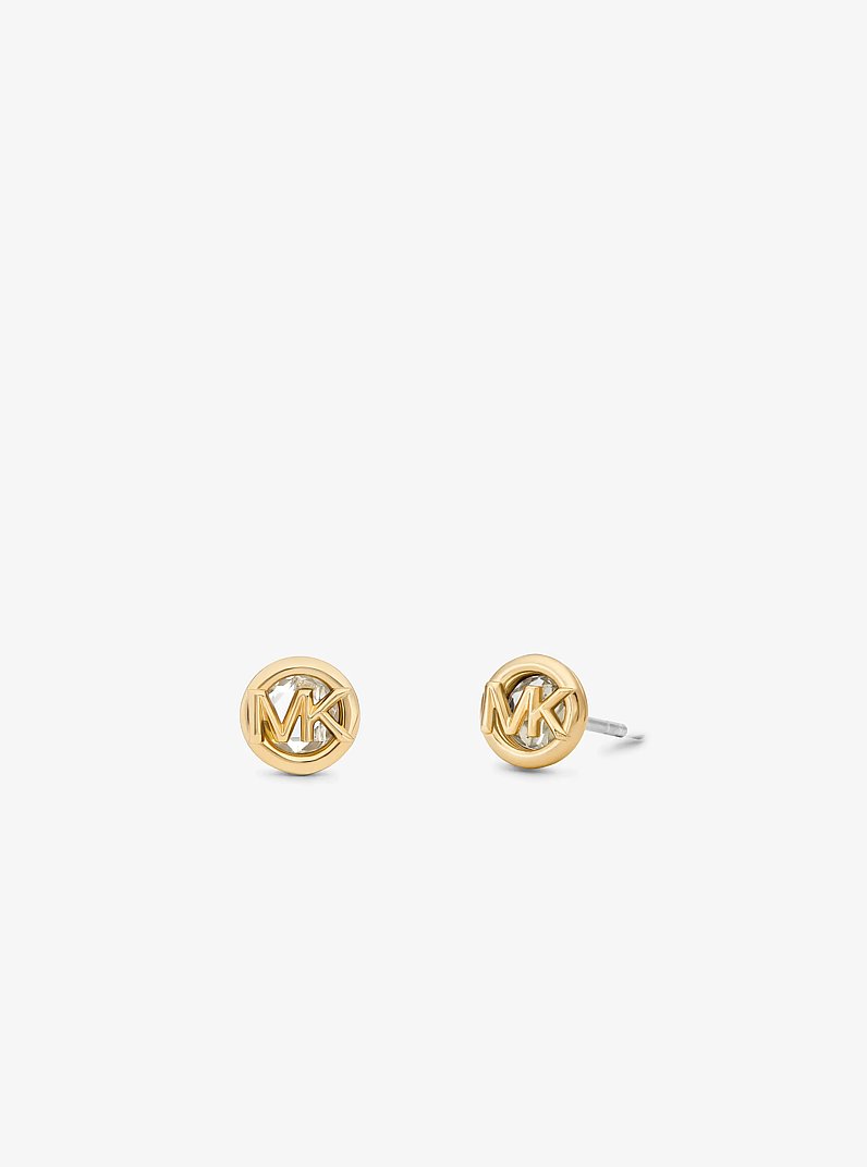 Ensemble-cadeau de bijoux &agrave; pav&eacute; et grav&eacute; du logo in OR | Michael Kors