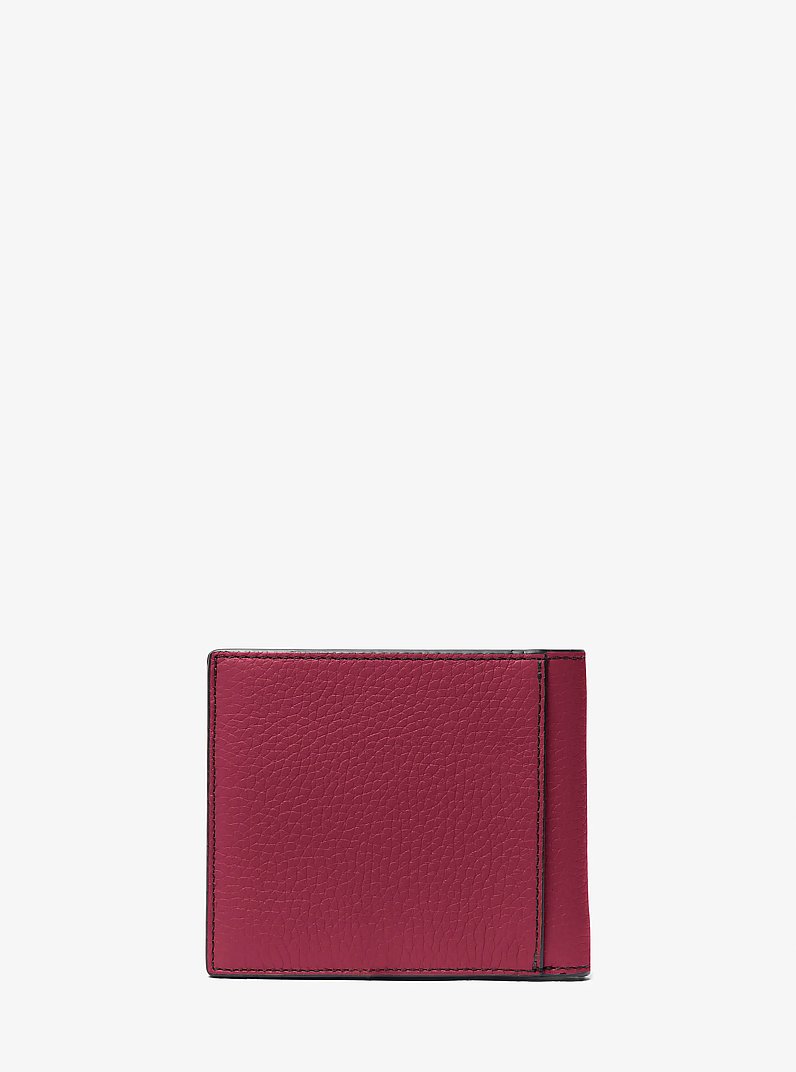Hudson Pebbled Leather Billfold Wallet in MULBERRY | Michael Kors