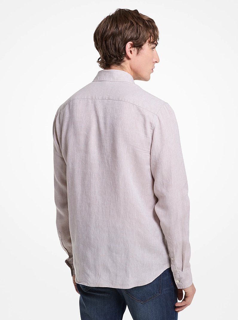 Linen Shirt in DUNE | Michael Kors