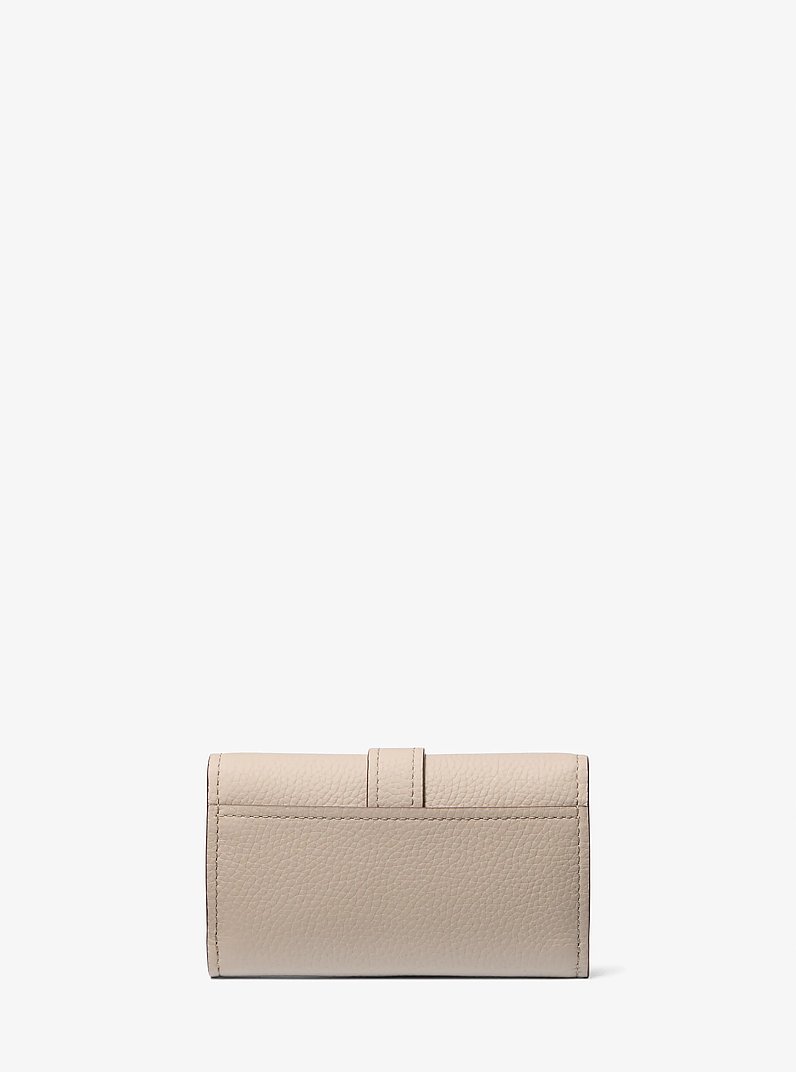 Trifold-Brieftasche Nolita Medium aus gekrispeltem Leder in HELLER SAND | Michael Kors