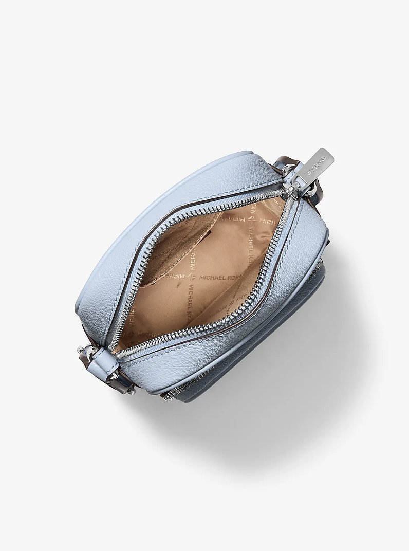Jet Set Medium Leather Crossbody Bag in PALE OCEAN | Michael Kors