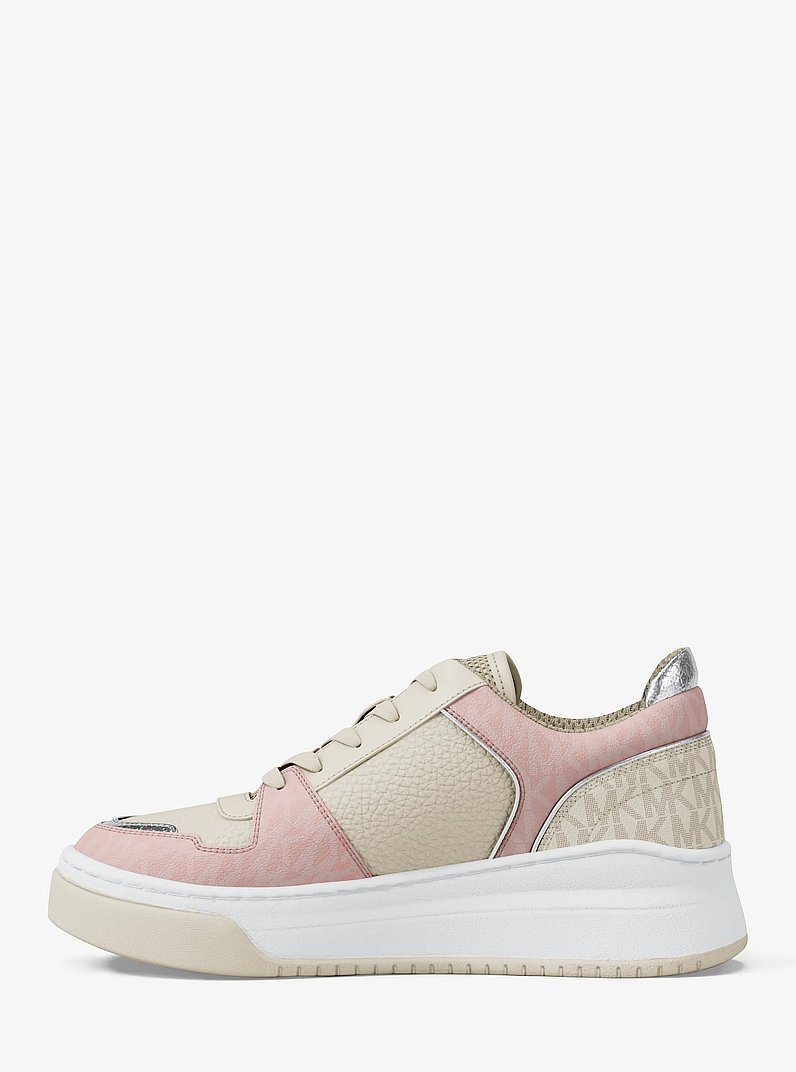 Lexi Mixed-Media Sneaker in POWDER BLUSH | Michael Kors