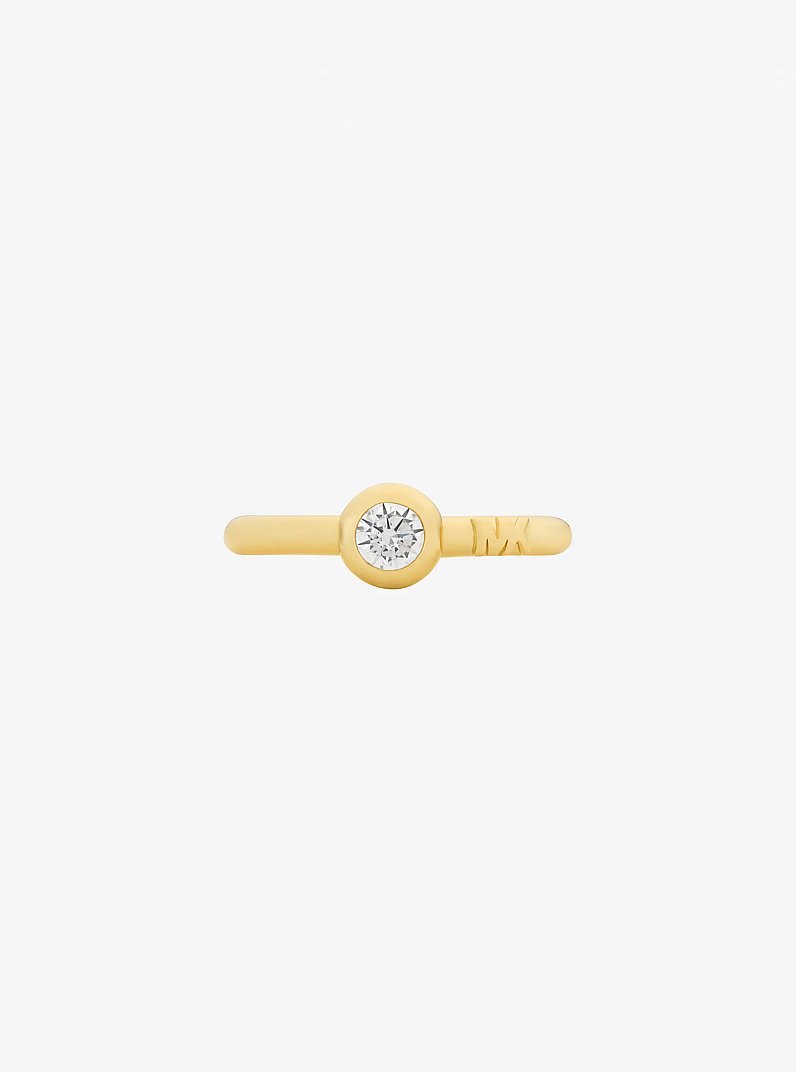 Round Stone Ring in GOLD | Michael Kors