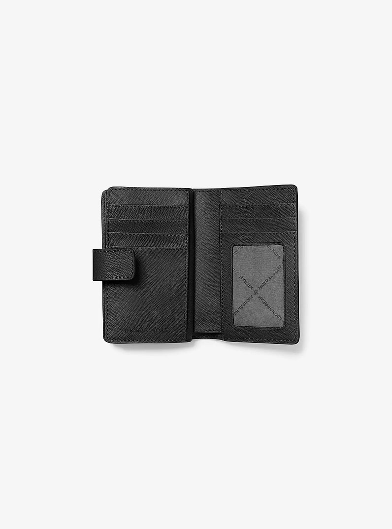 Medium Saffiano Leather Wallet in BLACK | Michael Kors