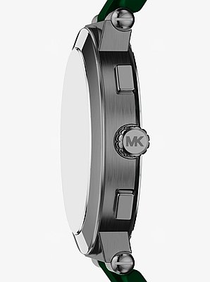 Oversized Billie Gunmetal and Silicone Watch