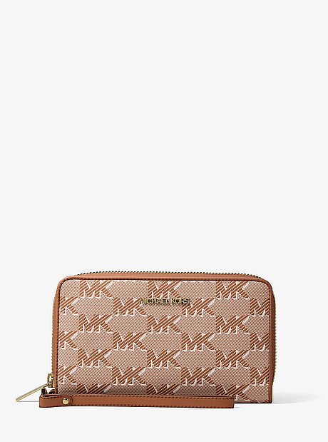 Jet Set Travel Large Logo Jacquard Smartphone Wallet