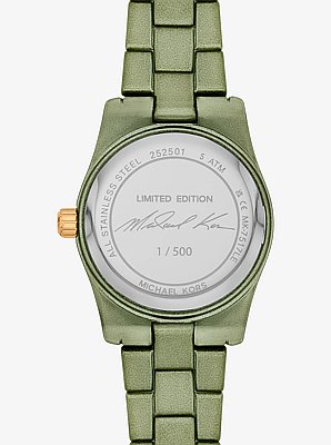 Petite montre Lexington de ton vert en &eacute;dition limit&eacute;e