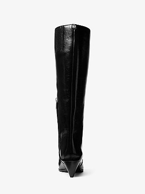 Jayla Crinkled Leather Boot