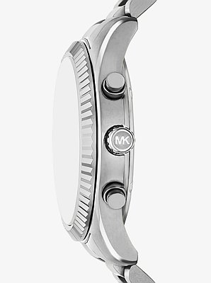 Oversized Lexington Silver-Tone Watch