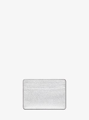 Jet Set Small Metallic Leather Card Case