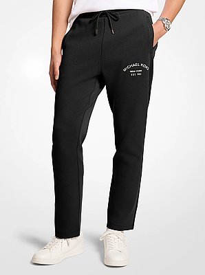 Pantalon de jogging en m&eacute;lange de coton &agrave; logo
