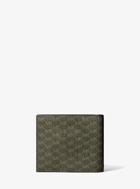 Cooper Logo Debossed Polyester Microsuede Wallet