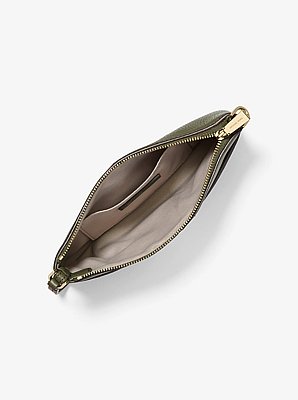 Jet Set Medium Pebbled Leather Wristlet