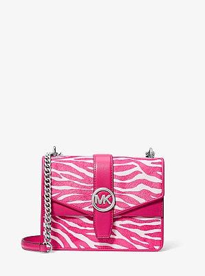 Greenwich Small Zebra Print Calf Hair Crossbody Bag