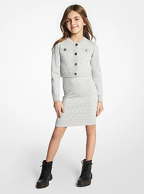 C&aacute;rdigan de jacquard con logotipo