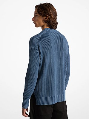 Pullover in cotone a coste