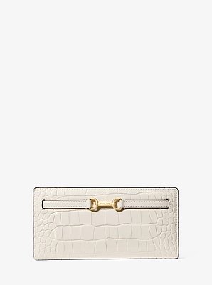 Carson Large Crocodile Embossed Wallet