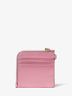Jet Set Travel Pebbled Leather Chain Wallet