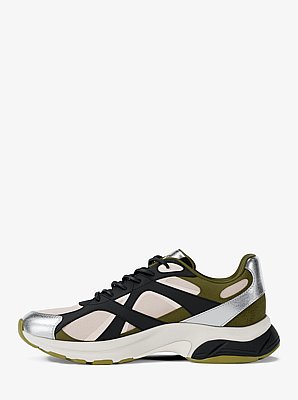Sneaker Leo in materiale misto