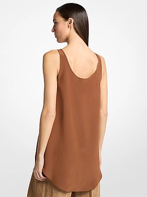 Silk Crepe De Chine Tank Top