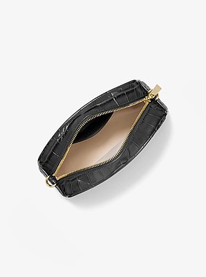 Borsa a tracolla Jet&nbsp;Set piccola in pelle stampa coccodrillo