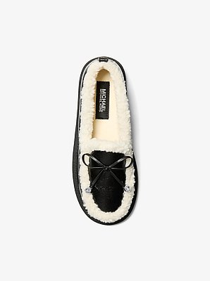 Jo Faux Shearling Trim Moccasin