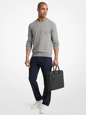 Jet Set Signature Logo Briefcase